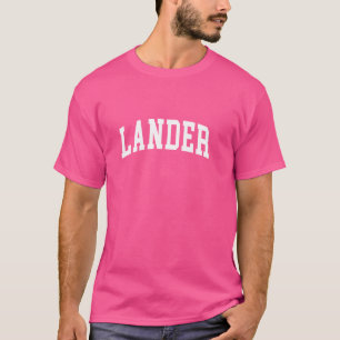 T-shirt Lander Arch Retro College Sports sportifs Tee Men