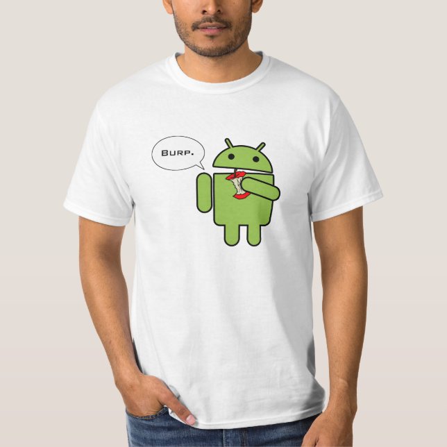 T-shirt L'androïde contre Apple, et le gagnant est (Devant)