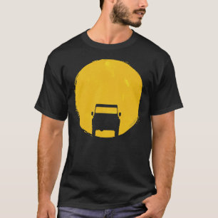 T-shirt Landrover Defender voiture coucher soleil Premium 