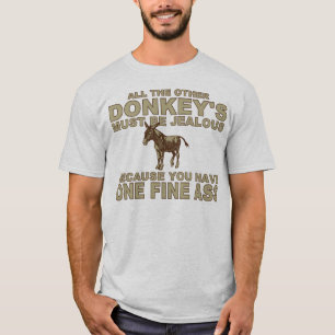 T-shirt L'âne prennent la ligne