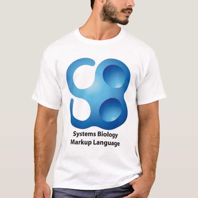 T-shirt Langage de balisage de biologie de systèmes (Devant)