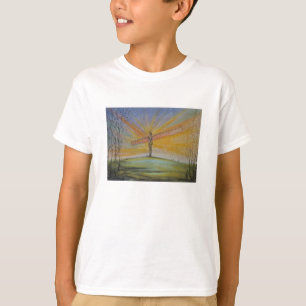 T-shirt L'ange de l'Angleterre du nord badine le tee -