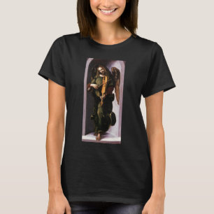 T-shirt L'ange en vert jouant de la vielle de Léonard de V
