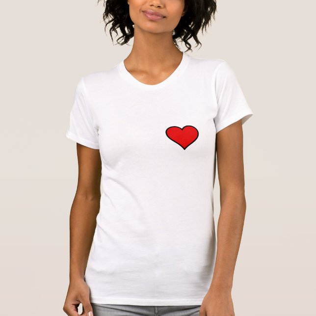 T-shirt L'ange s'envole le coeur (Devant)