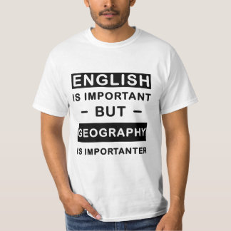 T-shirt L'Anglais Est Important Mais La Géographie Est Imp