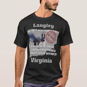 T-shirt Langley, Virginie Design d'écureuil secret sur le 