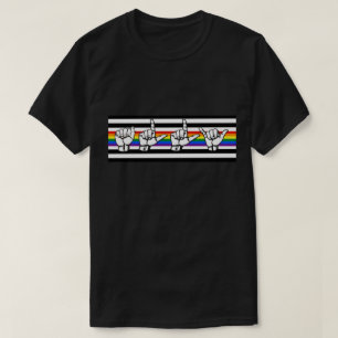 T-shirt Langue des signes américaine de fierté d'allié de