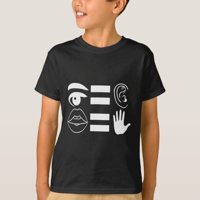 T-shirt Langue des signes américaine Sensibilisation des s (Devant)