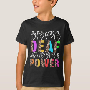 T-shirt Langue des signes américaine Sensibilisation des s