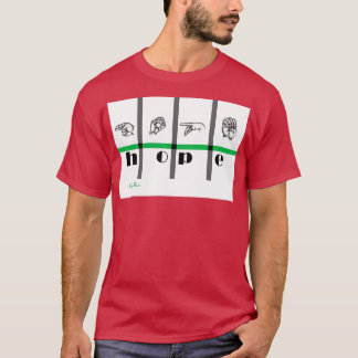 T-shirt Langue des signes Art Hope 1