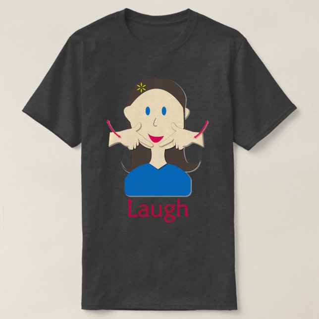 T-shirt Langue des signes ASL Lauder (Design devant)