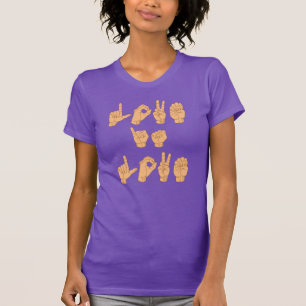 T-SHIRT LANGUE DES SIGNES POUR L'AMOUR EST L'AMOUR