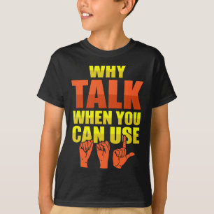 T-shirt Langue des signes Sensibilisation des sourds et AS
