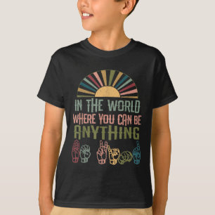 T-shirt Langue des signes Sensibilité des sourds Kinden La