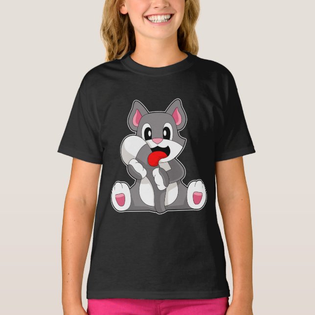 T-shirt Langue du chat (Devant)