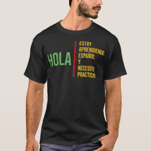 T-shirt Langue espagnole pour l'apprentissage pratique des