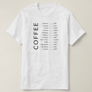 T-shirt - Langues café