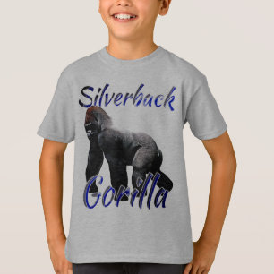 T-shirt L'animal de zoo de gorille de Silverback badine
