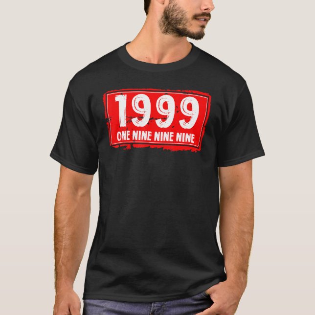 T-shirt L'année de naissance 1999 pour les hommes et les f (Devant)