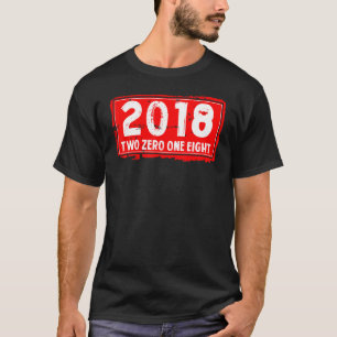T-shirt L'année de naissance 2018 pour les hommes et les f