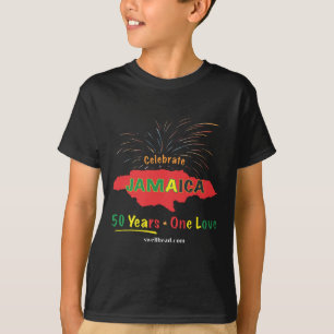 T-shirt L'anniversaire de la Jamaïque cinquantième par