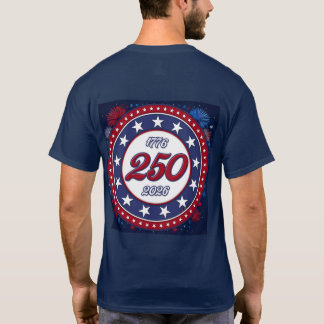 T-shirt L'anniversaire des 250 ans de l'Amérique 1776-2026
