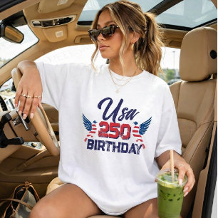 T-shirt L'anniversaire des 250 ans de l'Amérique 1776-2026