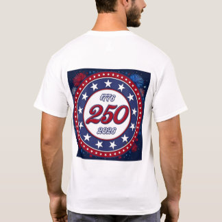 T-shirt L'anniversaire des 250 ans de l'Amérique 1776-2026