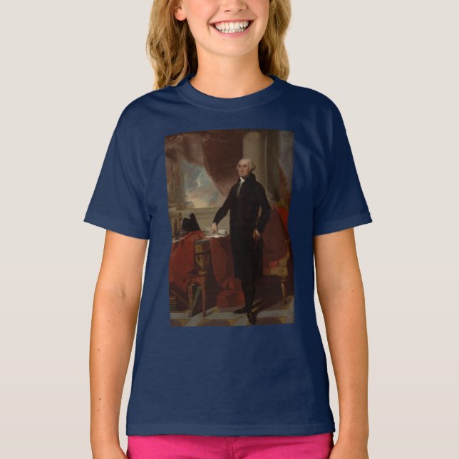 T-shirt Lansdowne Portrait : Le président américain George (Devant)