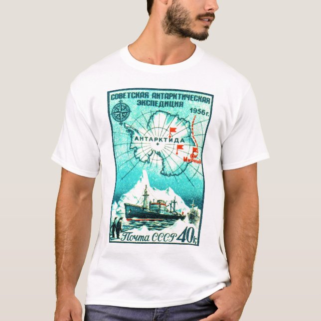 T-shirt L'Antarctique 1956 (Devant)