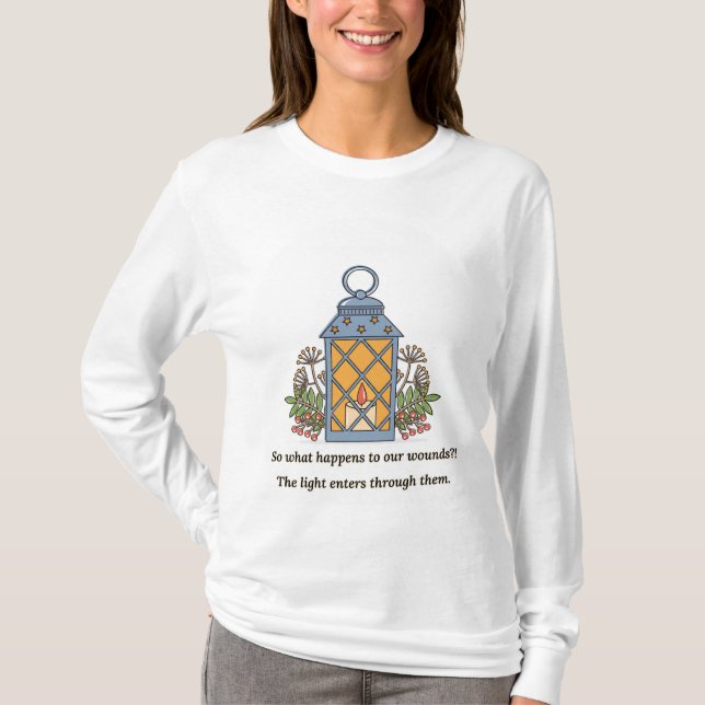 T-shirt Lantern of Healing | Gentle Light & Spiritual Hope (Devant)