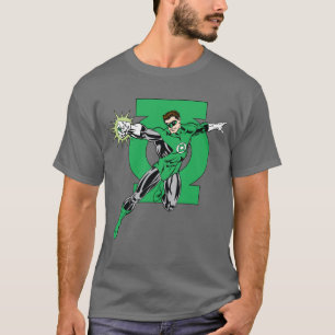 T-shirt Lanterne verte avec l'arrière - plan de logo