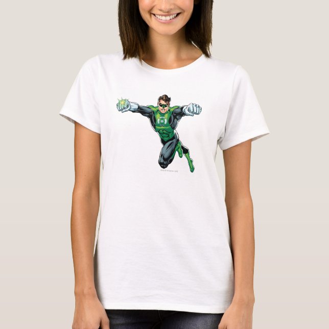T-shirt Lanterne Verte - Bande dessinée, Regard sur l'aven (Devant)