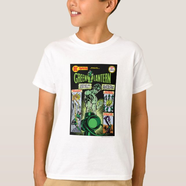 T-shirt Lanterne verte - Comic vert ombragé (Devant)