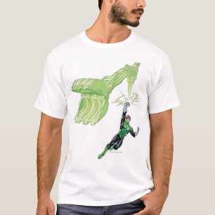 T-shirt Lanterne verte - comique, avec la machine