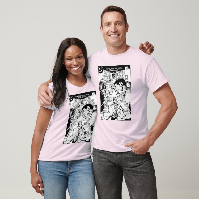 T-shirt Lanterne verte contre Lanterne verte, noir et blan (Unisexe)