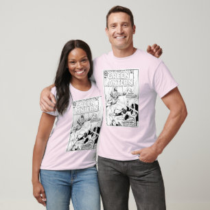 T-shirt Lanterne verte contre le clown, noir et blanc