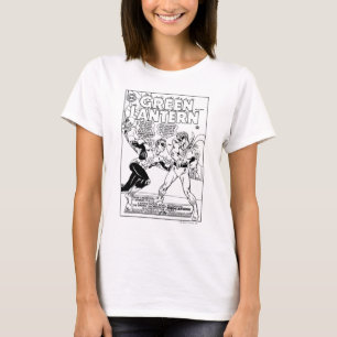 T-shirt Lanterne verte dans l'anneau, noir et blanc