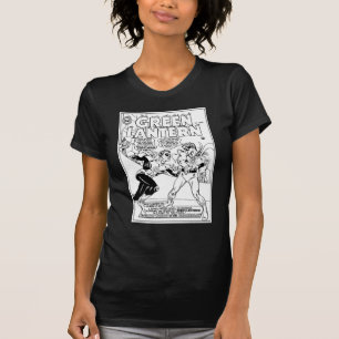 T-shirt Lanterne verte dans l'anneau, noir et blanc