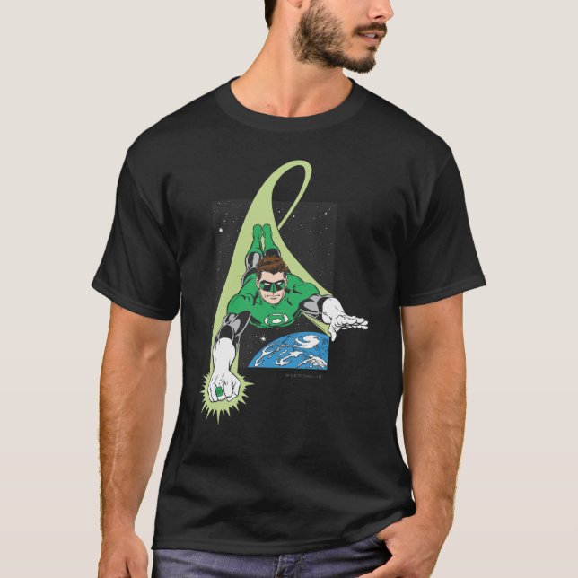 T-shirt Lanterne verte dans l'espace (Devant)