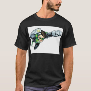 T-shirt Lanterne Verte - Entièrement Rendu, Volant À Droit