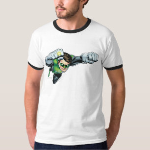T-shirt Lanterne verte - entièrement rendue, volant juste