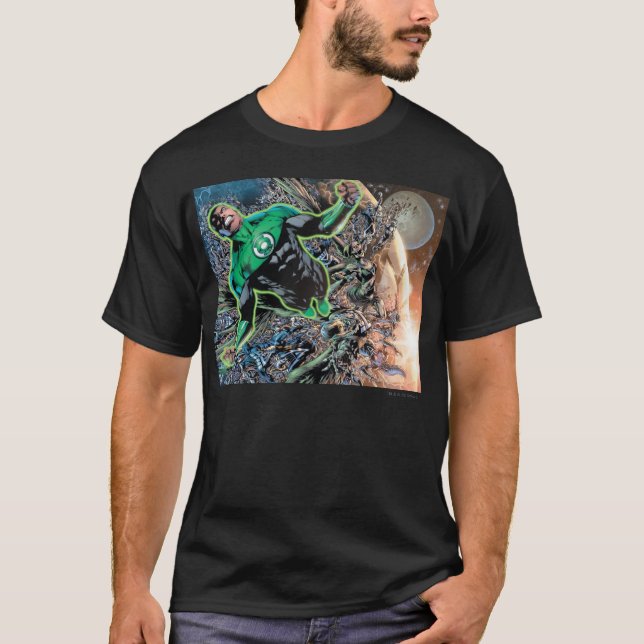 T-shirt Lanterne verte et lune (Devant)