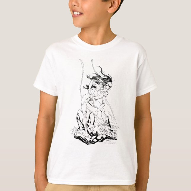 T-shirt Lanterne verte et saphir étoile (Devant)