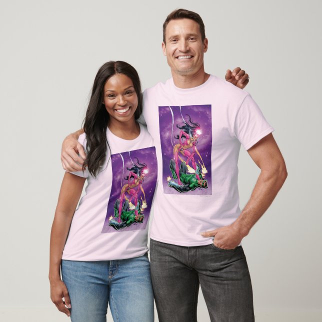 T-shirt Lanterne verte et saphir étoile - Couleur (Unisexe)