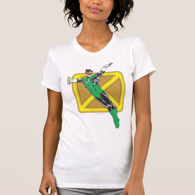 T-shirt Lanterne Verte Étend Les Armoiries (Devant)