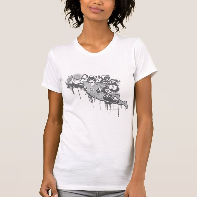 T-shirt Lanterne verte - Innocence tordue BW (Devant)