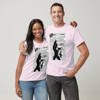 T-shirt Lanterne verte - Lanterne brillante, noire et blan