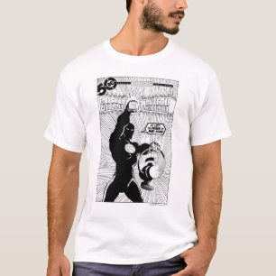 T-shirt Lanterne verte - lanterne rougeoyante, noire et