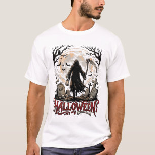 T-shirt Lanternes de la Faucheuse Halloween Pleine Lune Pi